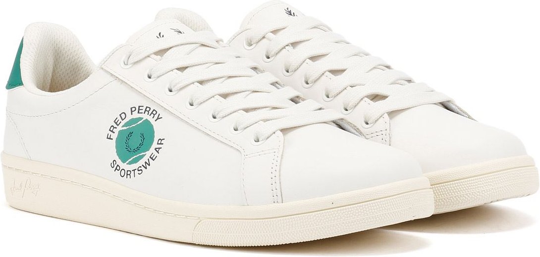 Fred Perry Tennis Cupsole Leder Herren Weiße Sneakers