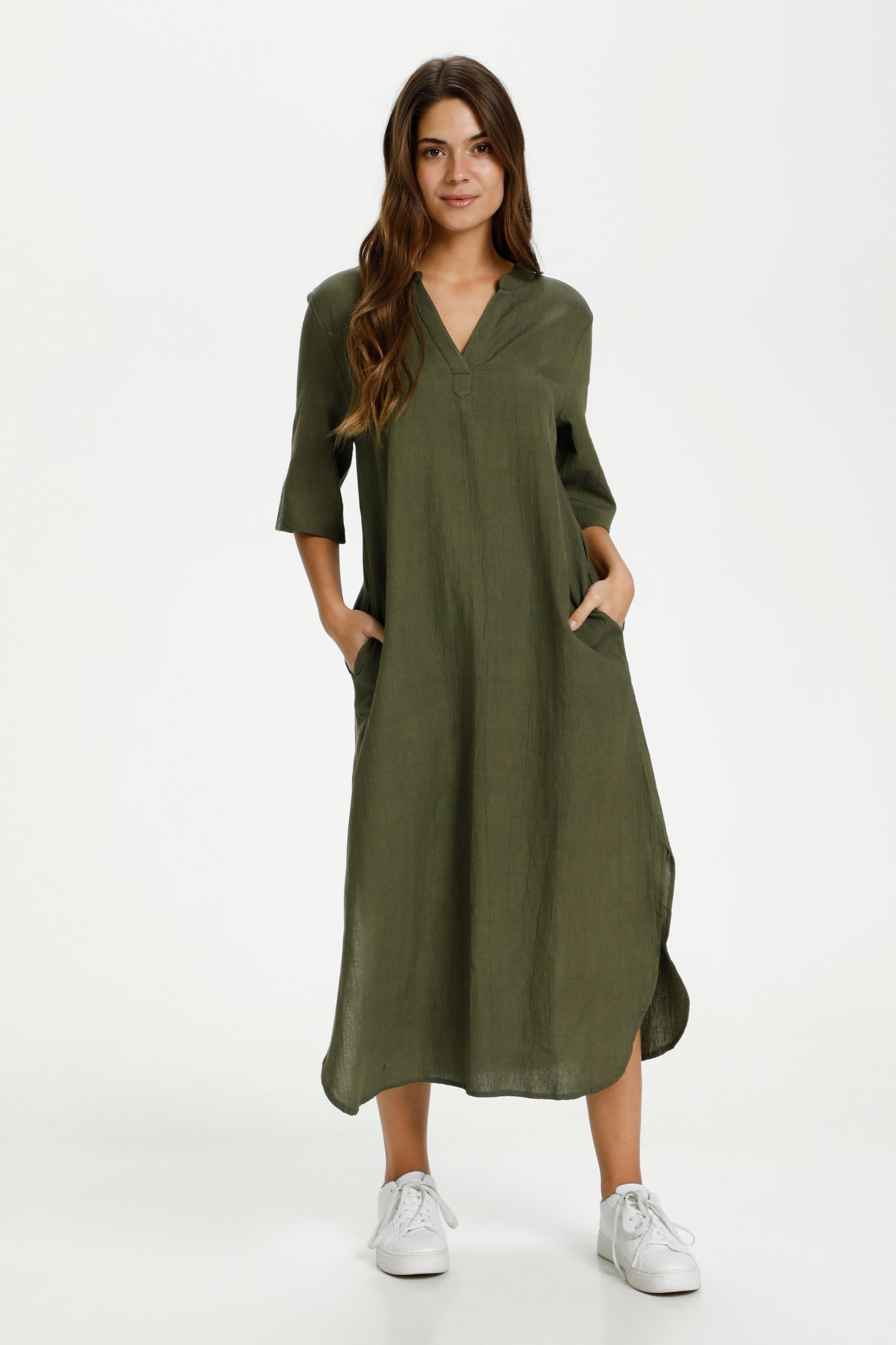 Thumbnail - Kleid Loose fit olive