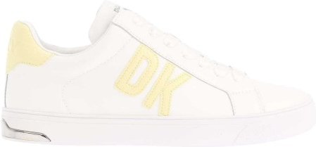 DKNY - "Abeni" Sneaker für Damen, Leder, Zum Schnüren (Weiß)