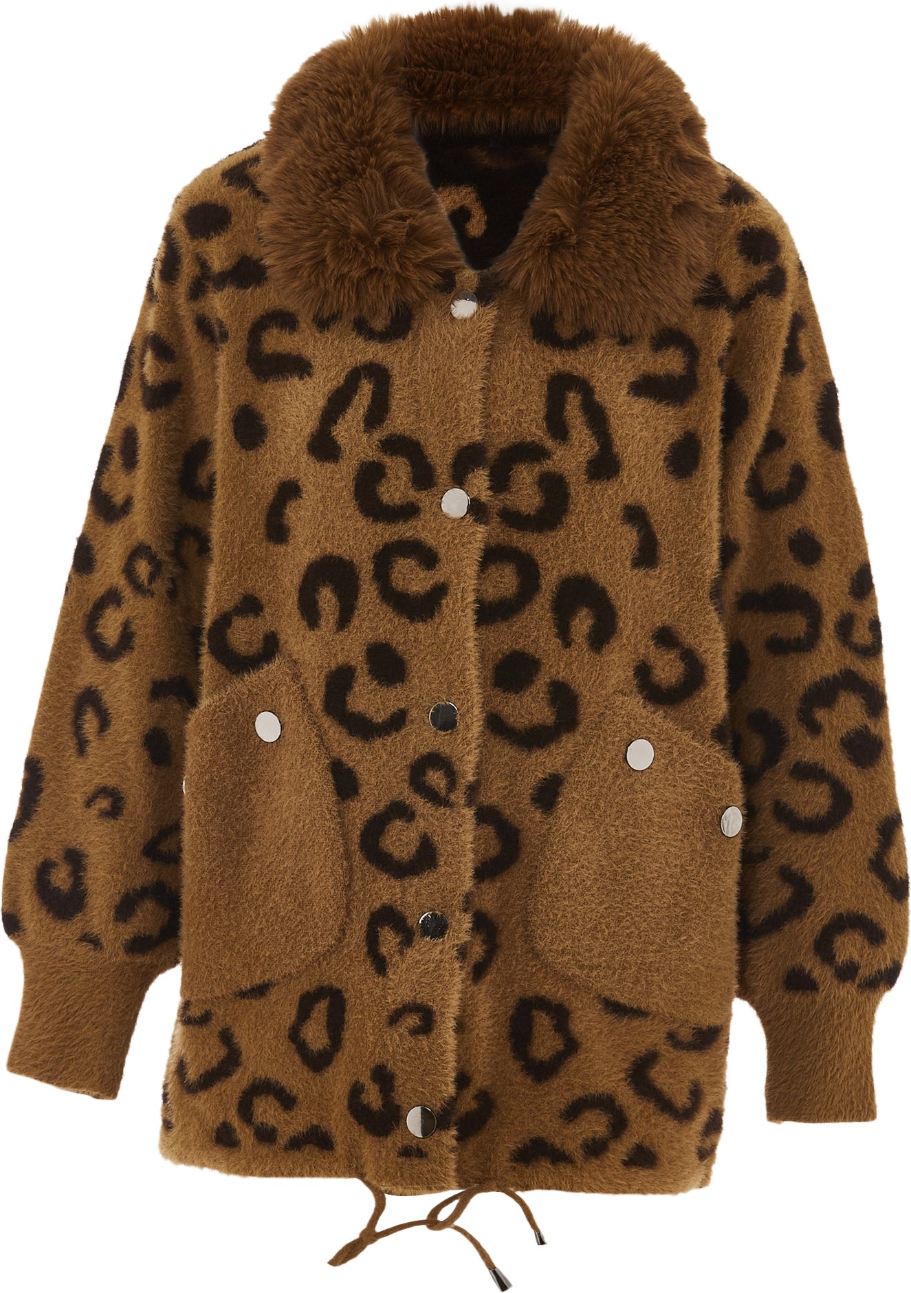 Mymo Strickjacke Frauen hellbraun