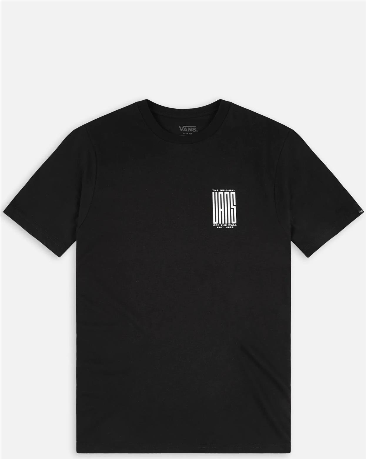 VANS MN STRETCHED SS T Shirt Schwarz