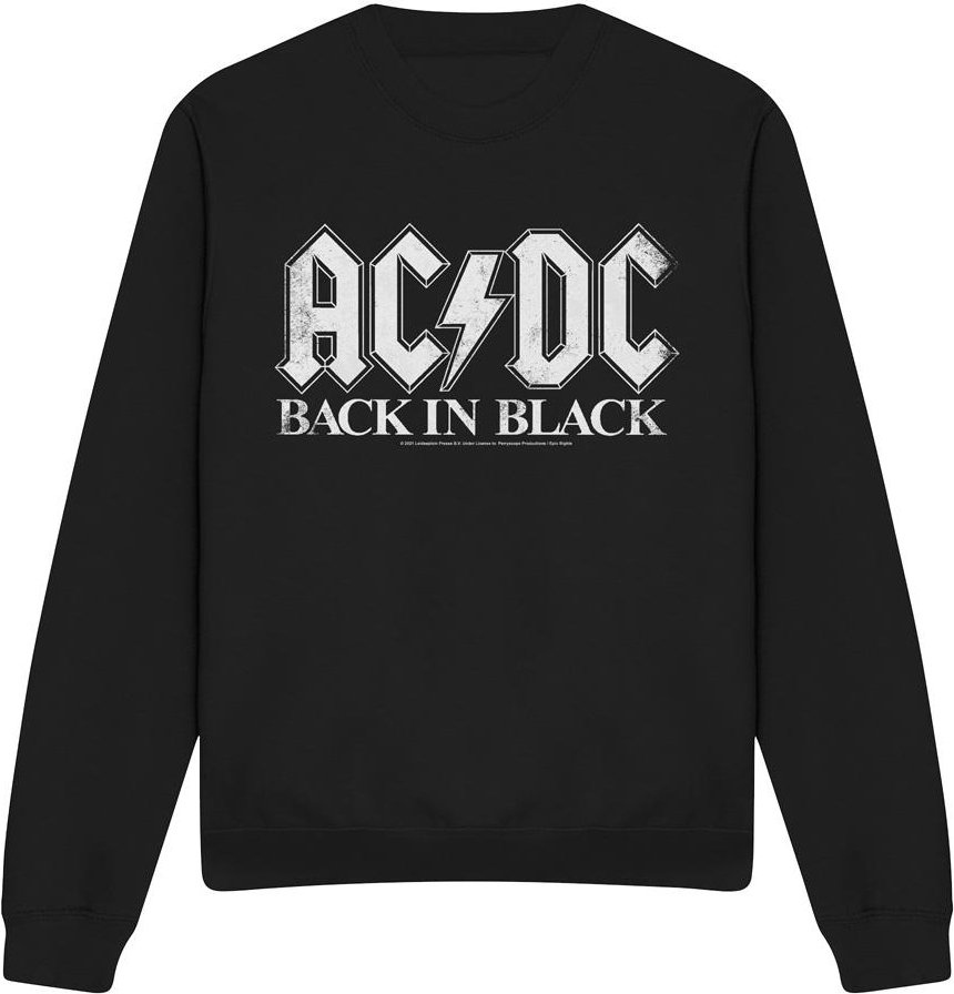 AC/DC - "Back In Black" Sweatshirt für Herren/Damen Unisex (Schwarz)