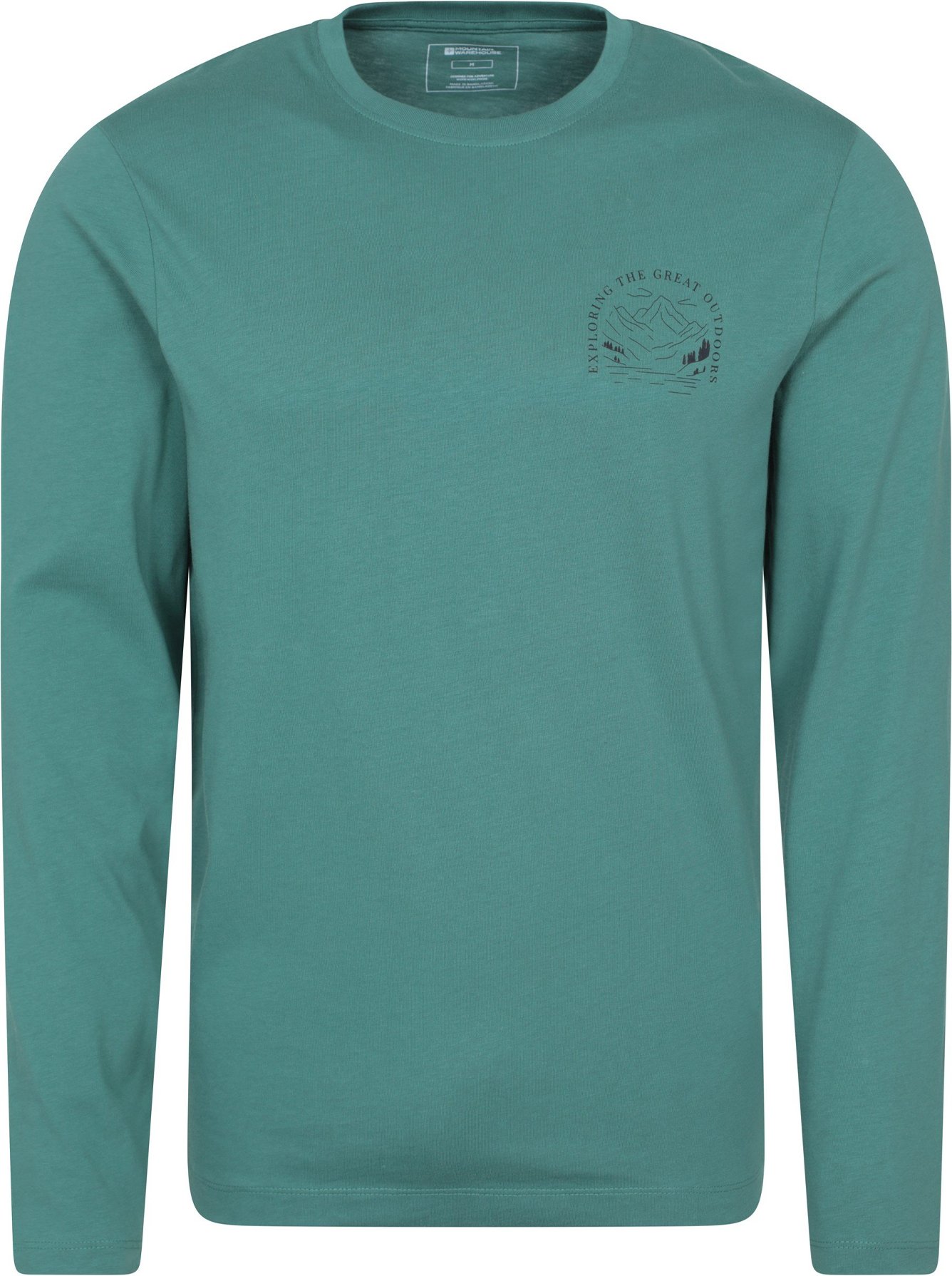 Mountain Warehouse - T-Shirt für Herren, Langärmlig (Grün)