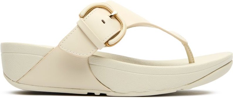 Fitflop Lulu Harz-Schnallen-Leder Zehenpost-Sandalen