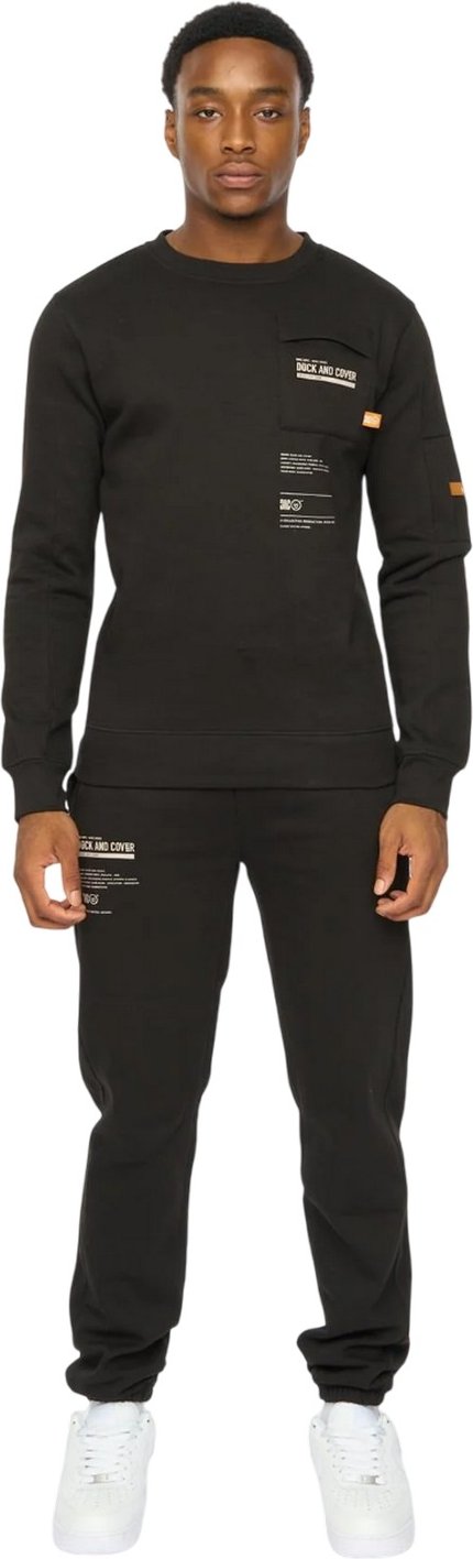 Duck and Cover - "Applewood" Ober- und Unterteil-Set für Herren (Schwarz)