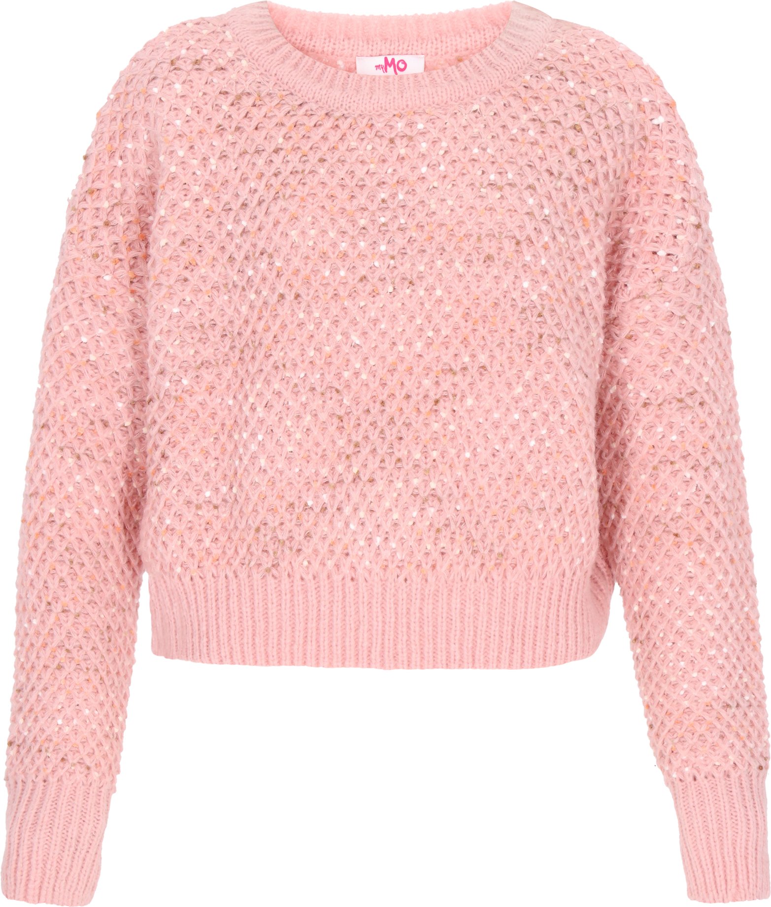 Mymo Pullover Frauen rosa Melange
