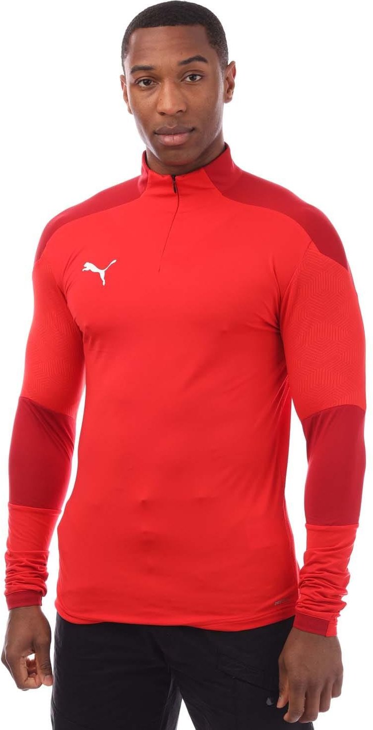 Puma - "Final" Oberteil für Herren,mit kurzem Reißverschluss - Training (Rot)