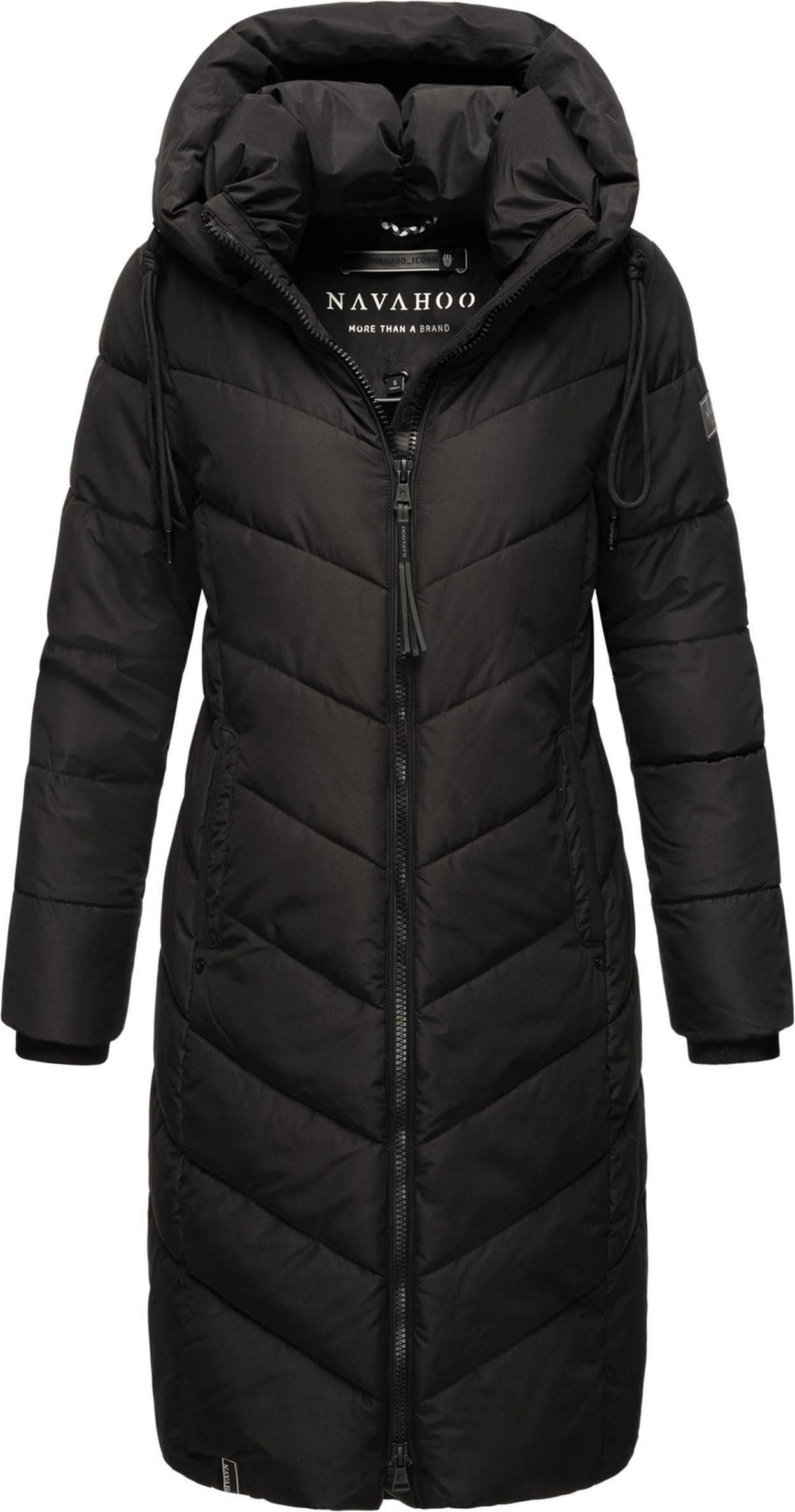 Navahoo Damen Winterjacke Sahnekatzii – Lang & Extra Warm