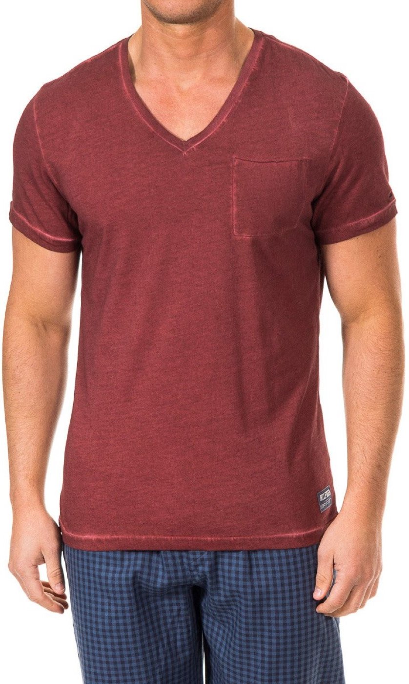 Kurzarm-T-Shirt mit V-Ausschnitt 2S87904584 Mann