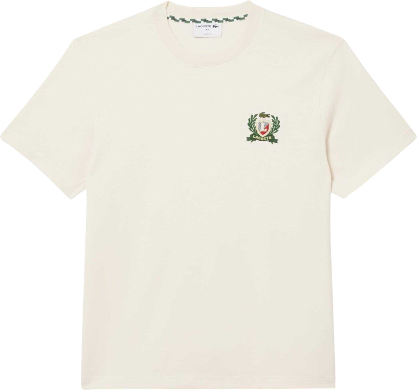 Lacoste - "French Made" T-Shirt für Herren (Cremefarbe)