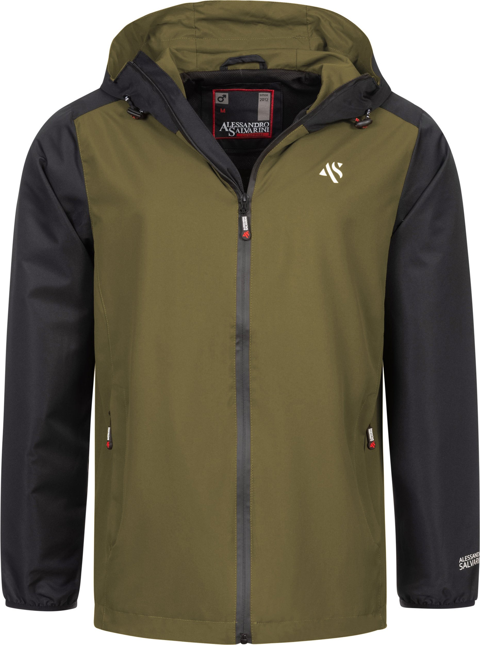 A. Salvarini Herren Regenjacke AS-322 wasserabweisend & ultraleicht