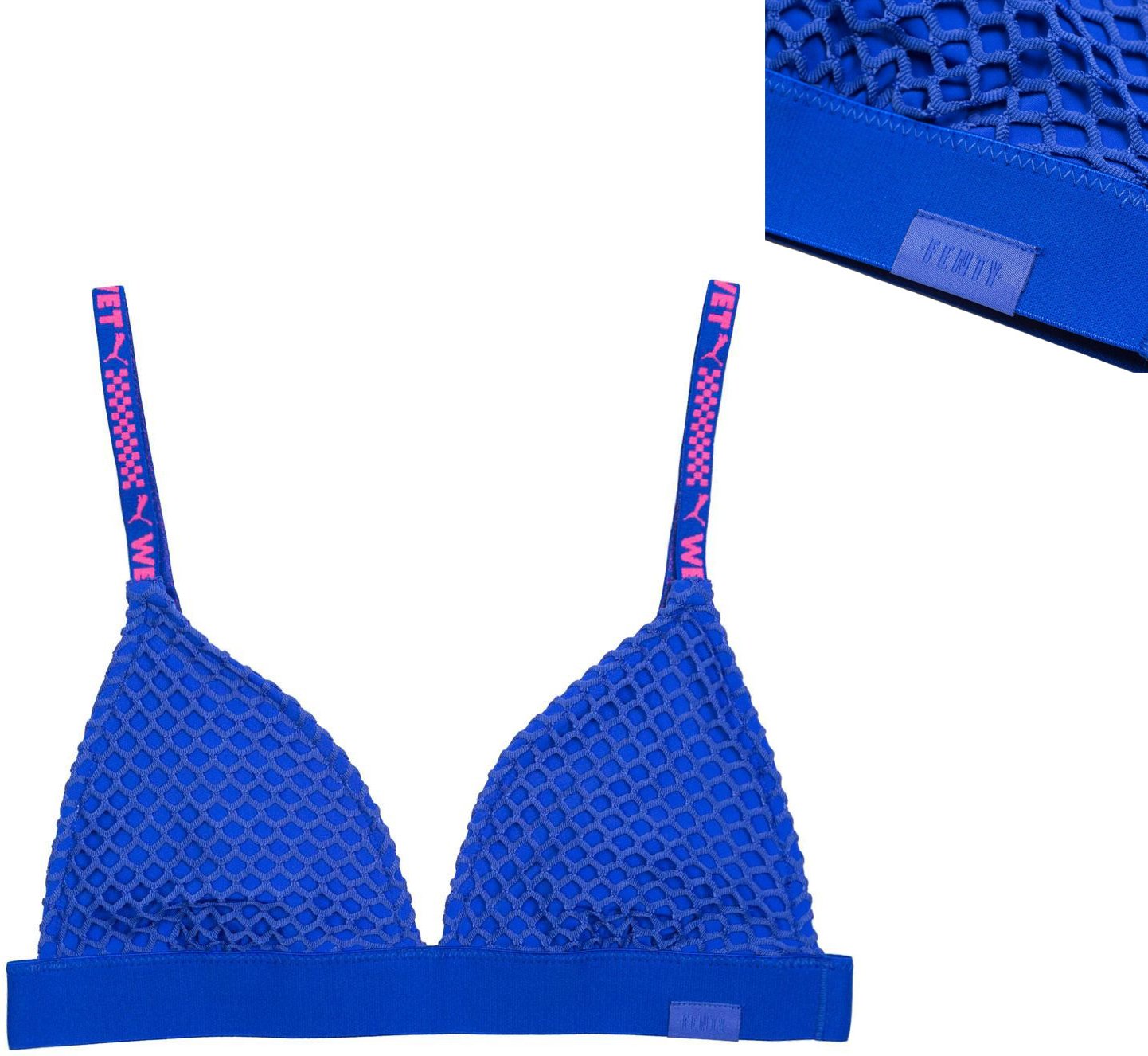 Puma x Fenty Triangle Blue Bikini Top - Frauen