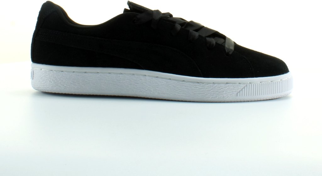 Puma Wildleder Crush Black Leder Damen Schnürtrainer 369251 03