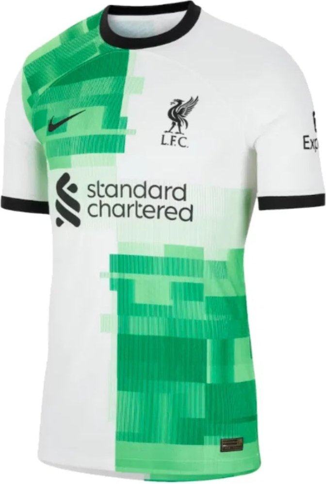 Nike Liverpool Fußballtrikot In Weiß Und Grün