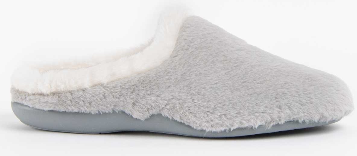 Northome Hausschuh Grosslip Grau