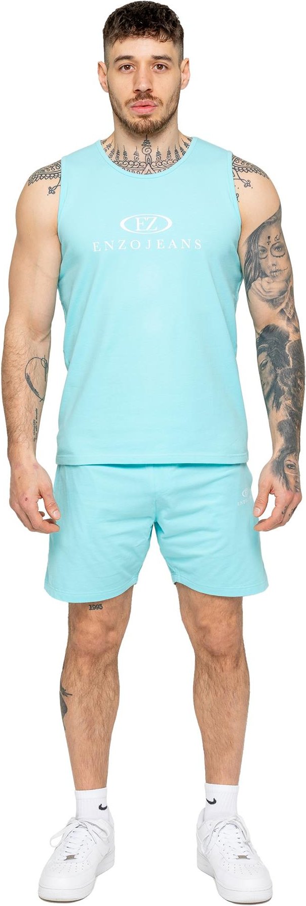 Thumbnail - Enzo | Herren Gymnastikweste & Shorts Trainingsanzug Set