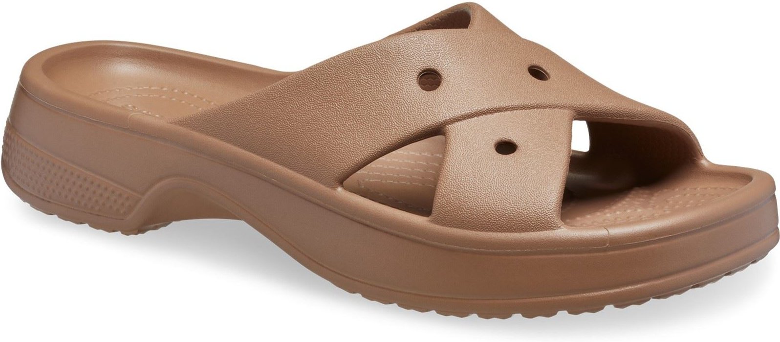 Crocs Klassische Kreuzriemen Thermoplastische Damenmilchschokoladensandalen