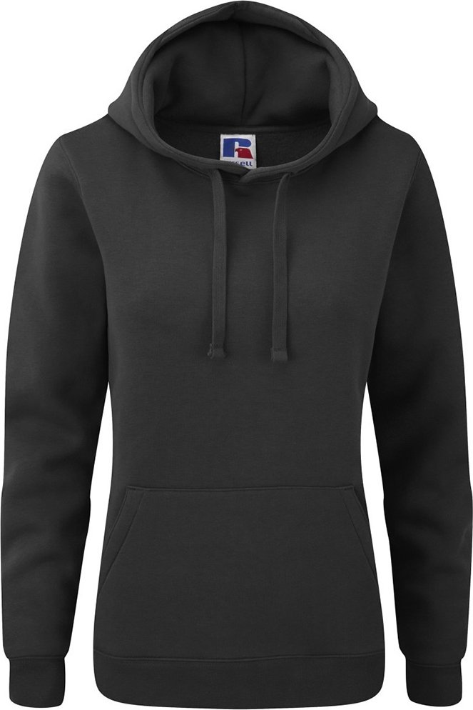 Russell Womens Premium Authentic Hoodie (3-Lagen-Gewebe) (Schwarz)