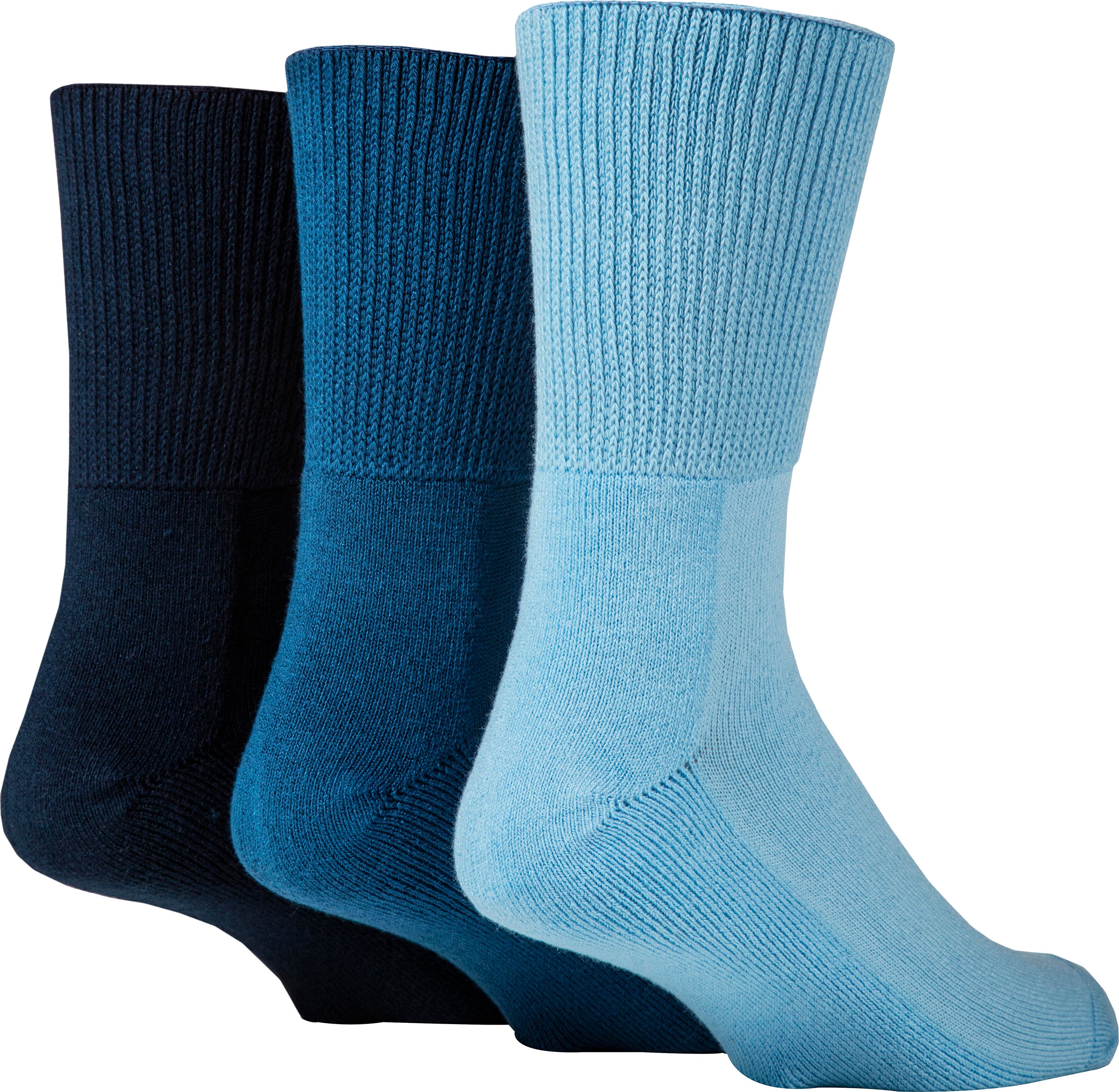 Extra breite Bambus-Socken für Diabetiker von IOMI | 3er-Pack | 4 Farben