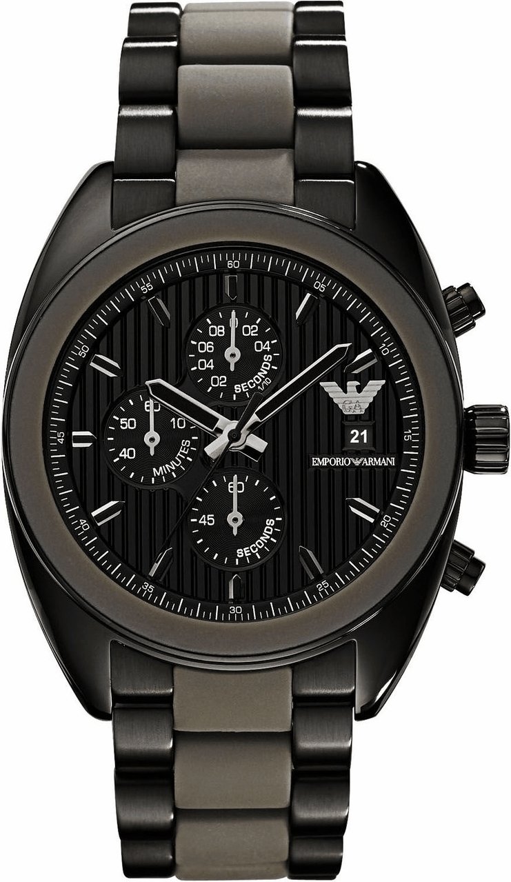 Emporio Armani Herrenuhr Quartz Dunkelgrau