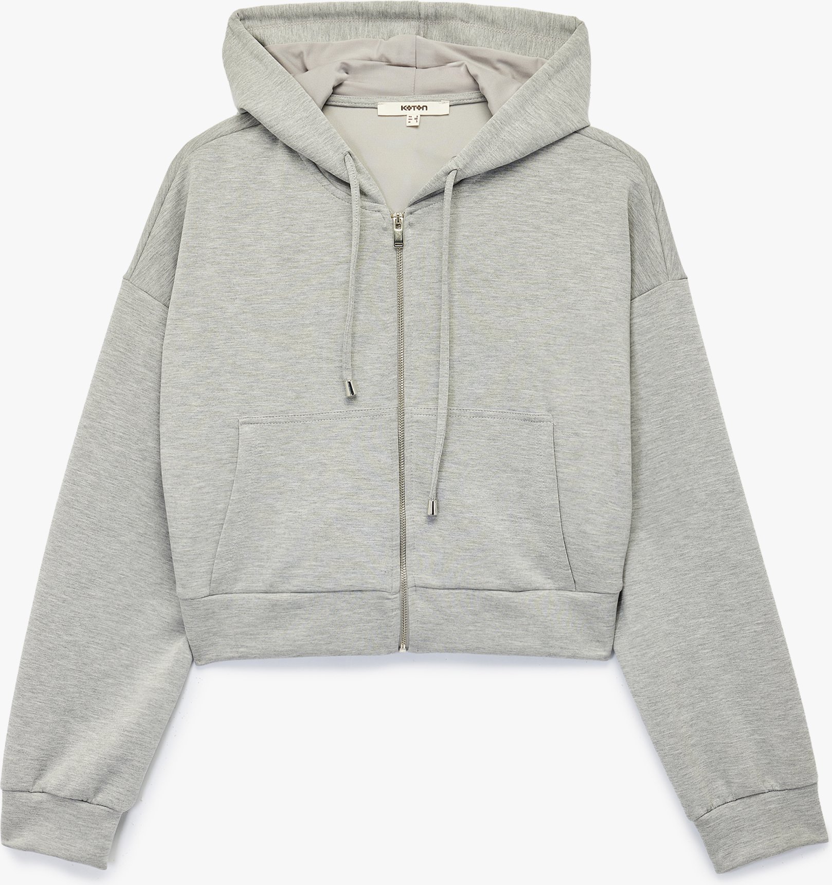 Koton SWEATSHIRTS Modal-Hoodie mit Reißverschluss