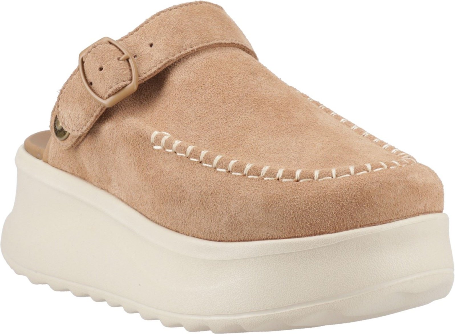 HEYDUDE Delray Wildleder Damen Clogs in Tan