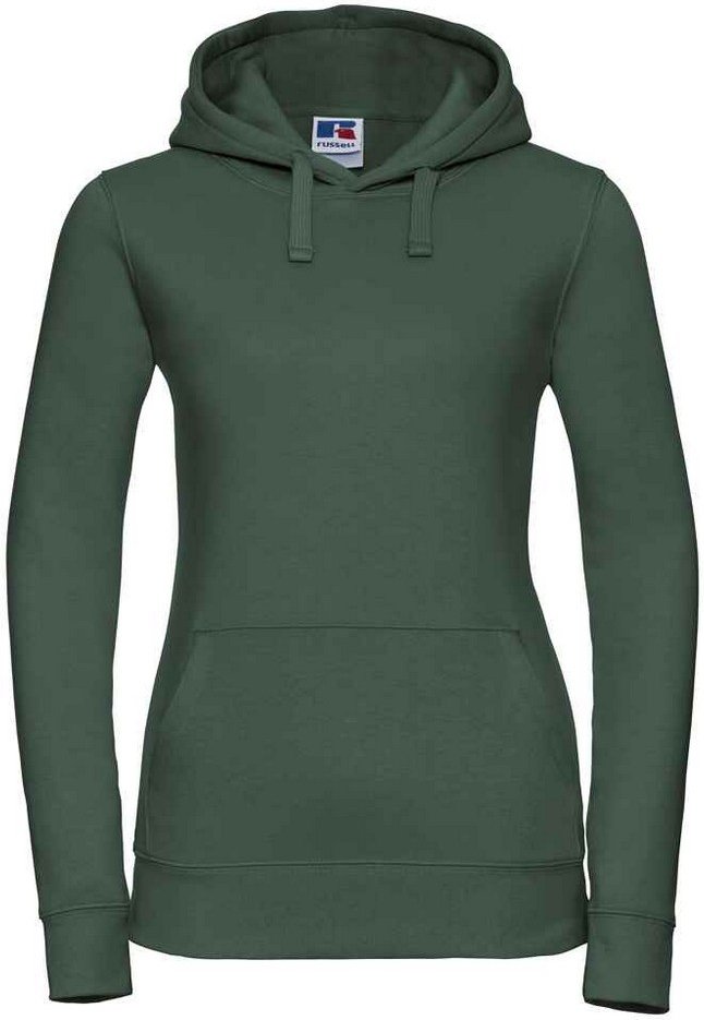 Russell - "Authentic" Kapuzenpullover für Damen (Flaschengrün)