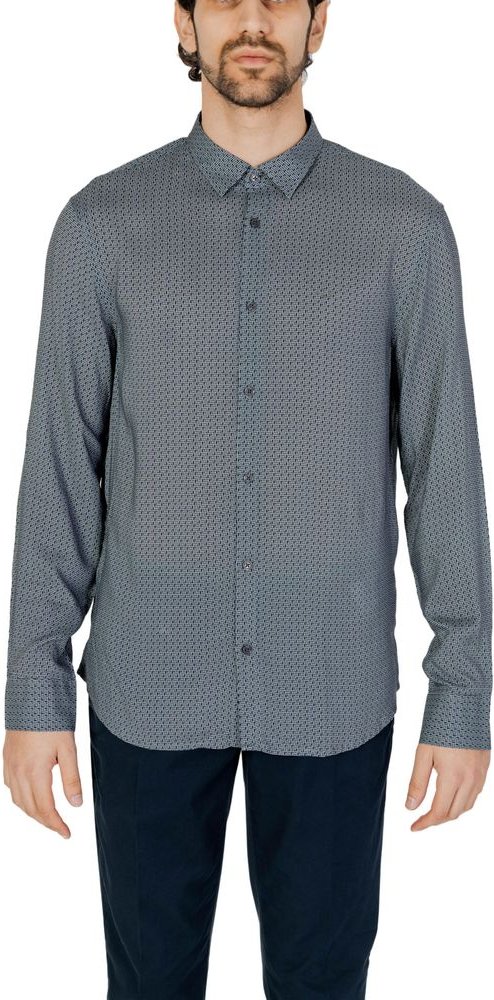 Geometrisches Druck Langarmshirt