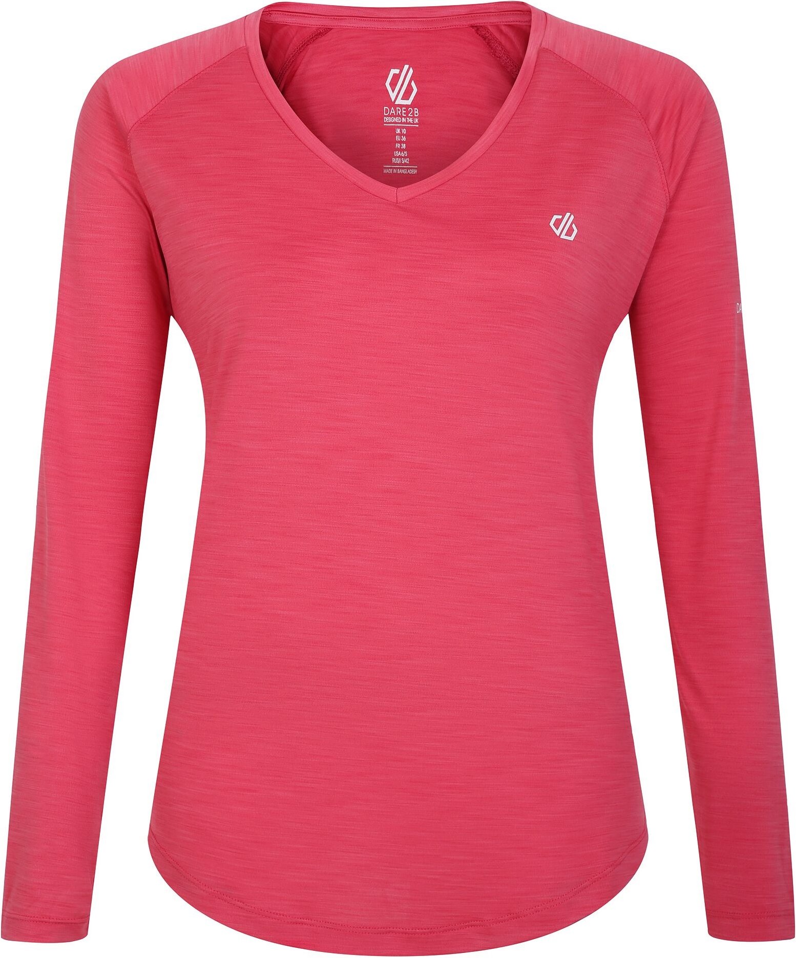 Dare 2B Damen Langarmshirt Discern (Pastell-Rosa)