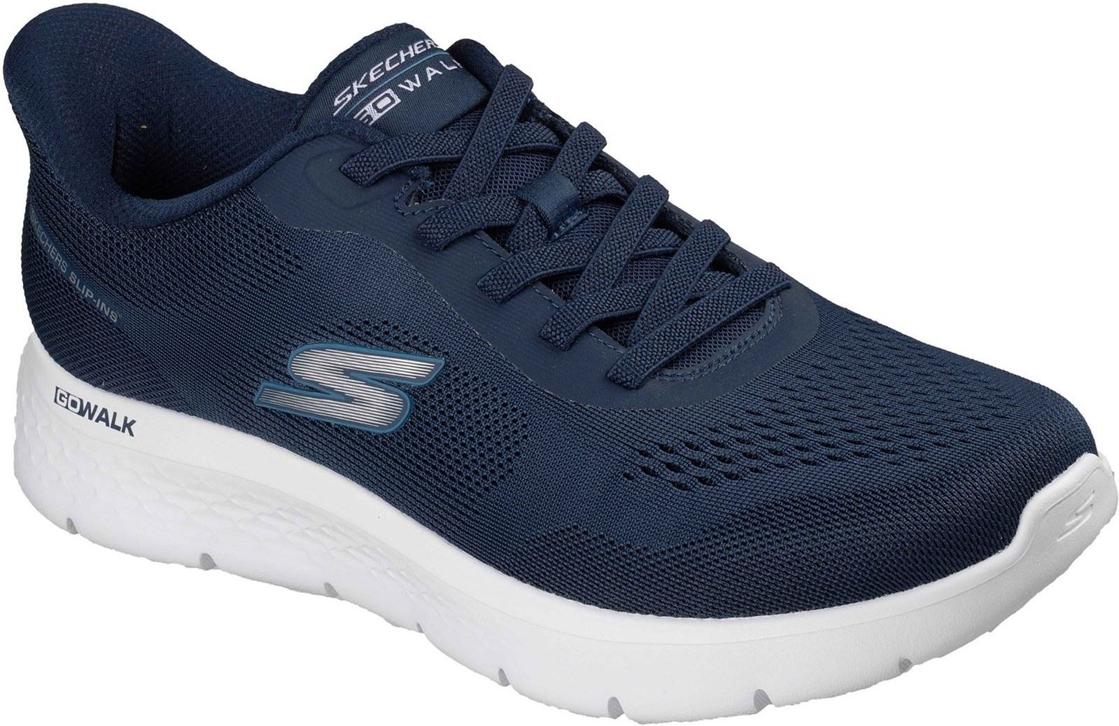 Skechers Go Walk Flex Polyester Herren Sneakers in Marineblau