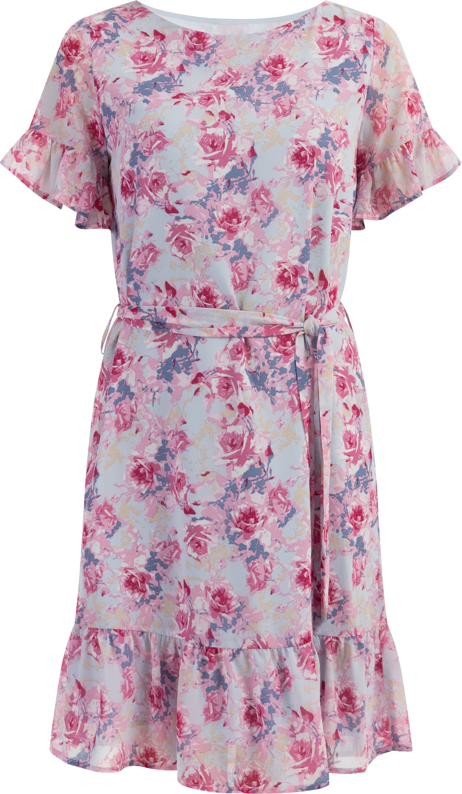 usha Kleid Damen Rosa Hellblau
