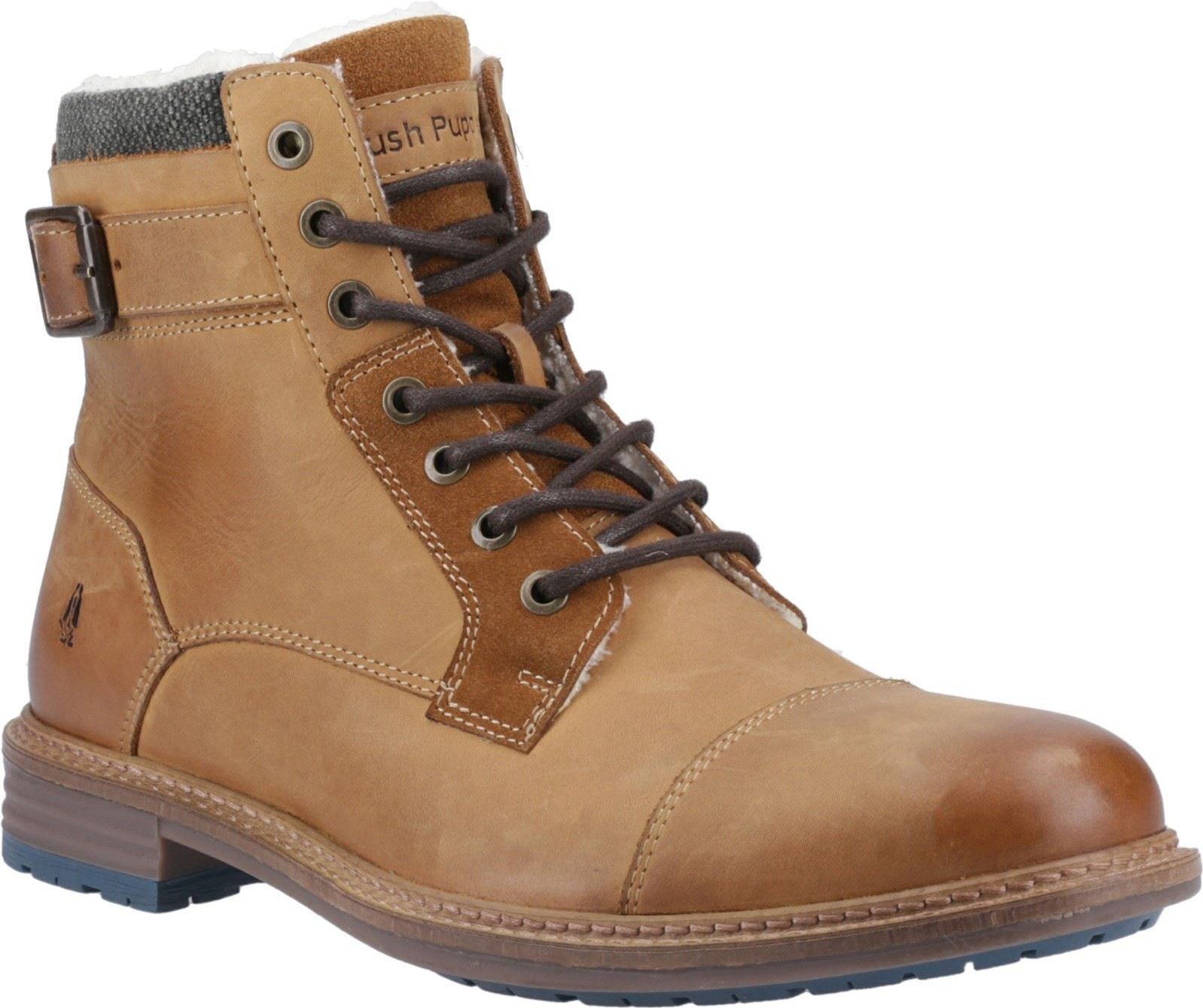 Thumbnail - Hush Puppies Jordan Leder Herren Tan Stiefel