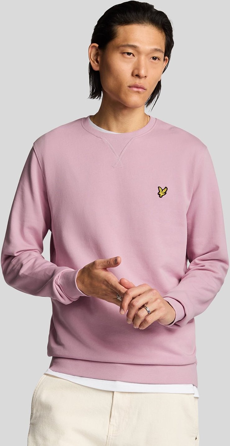 Thumbnail - Lyle & Scott Baumwoll-Pullover mit Rundhalsausschnitt - Rosa