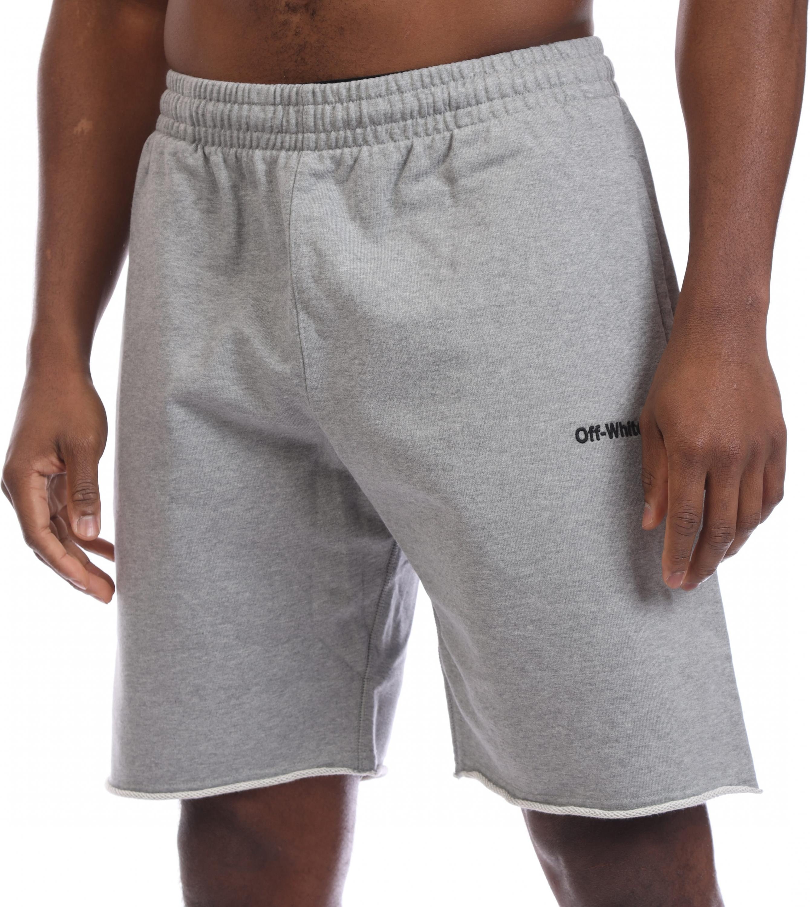 Off White - "For All" Sweat-Shorts für Herren (Grau/Schwarz)