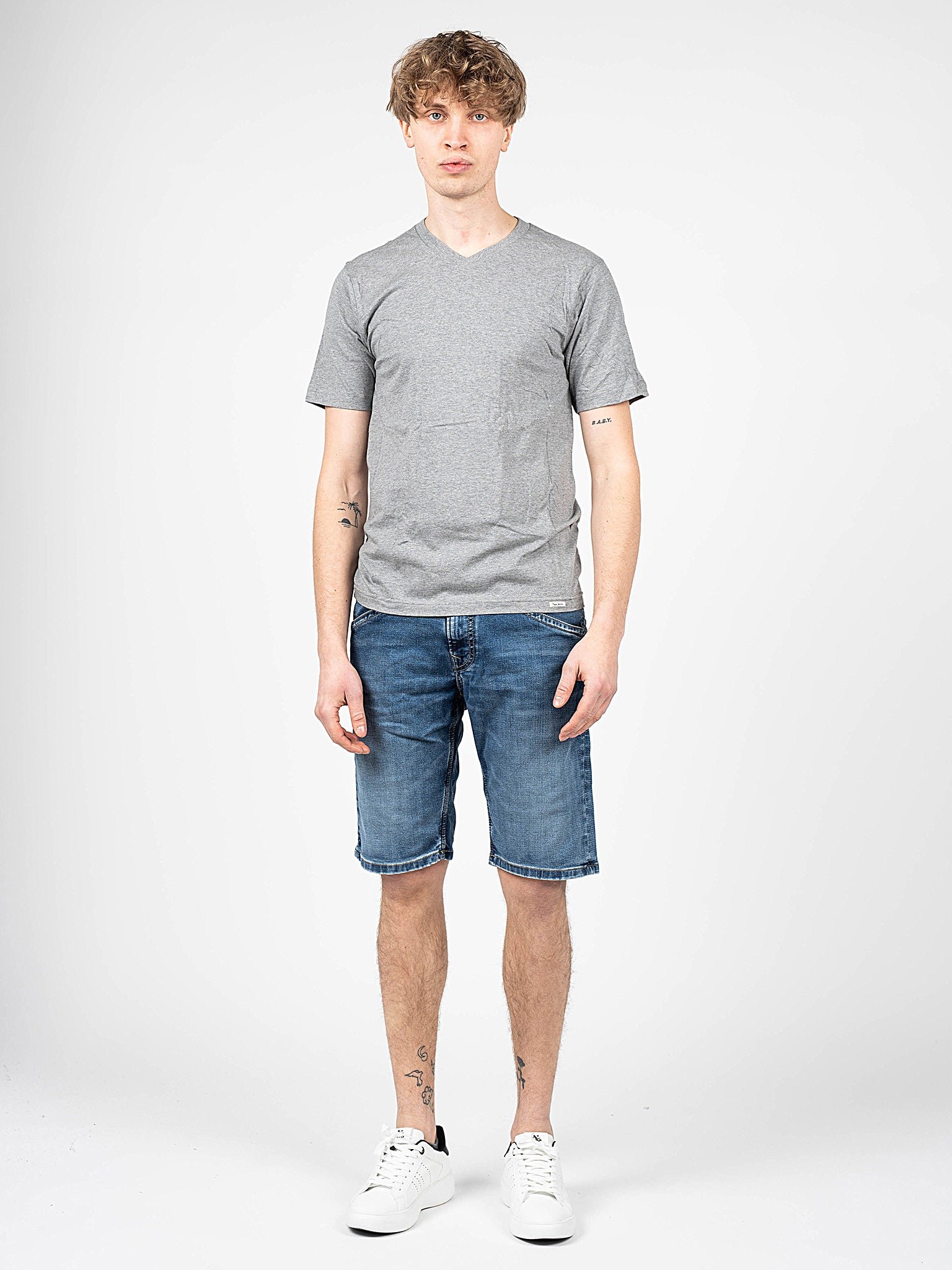 Pepe Jeans T-Shirt 2er-Pack Aiden Herren Grau
