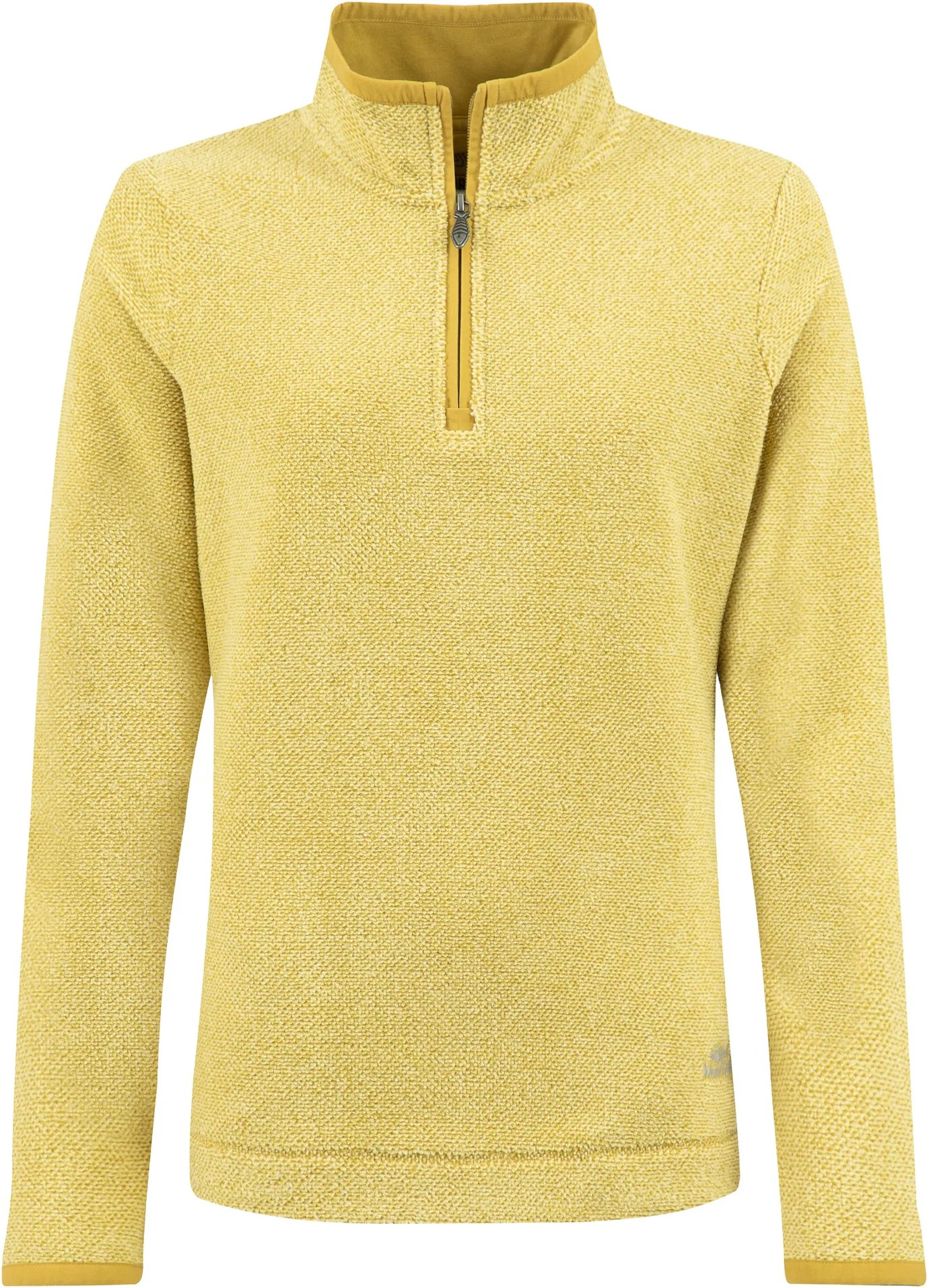 Weird Fish - "Sarah" Fleece-Oberteil für Damen, mit kurzem Reißverschluss, Strukturiert (Antikes Moss)