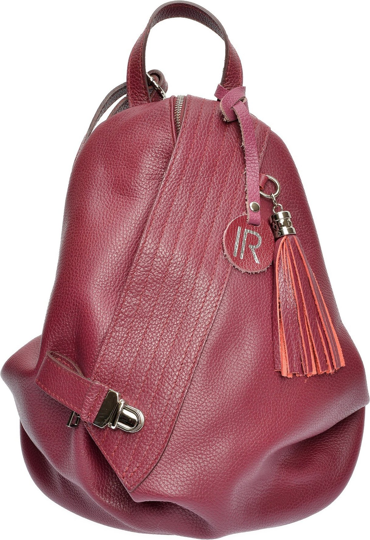 Isabella Rhea Lila Lederhandtasche