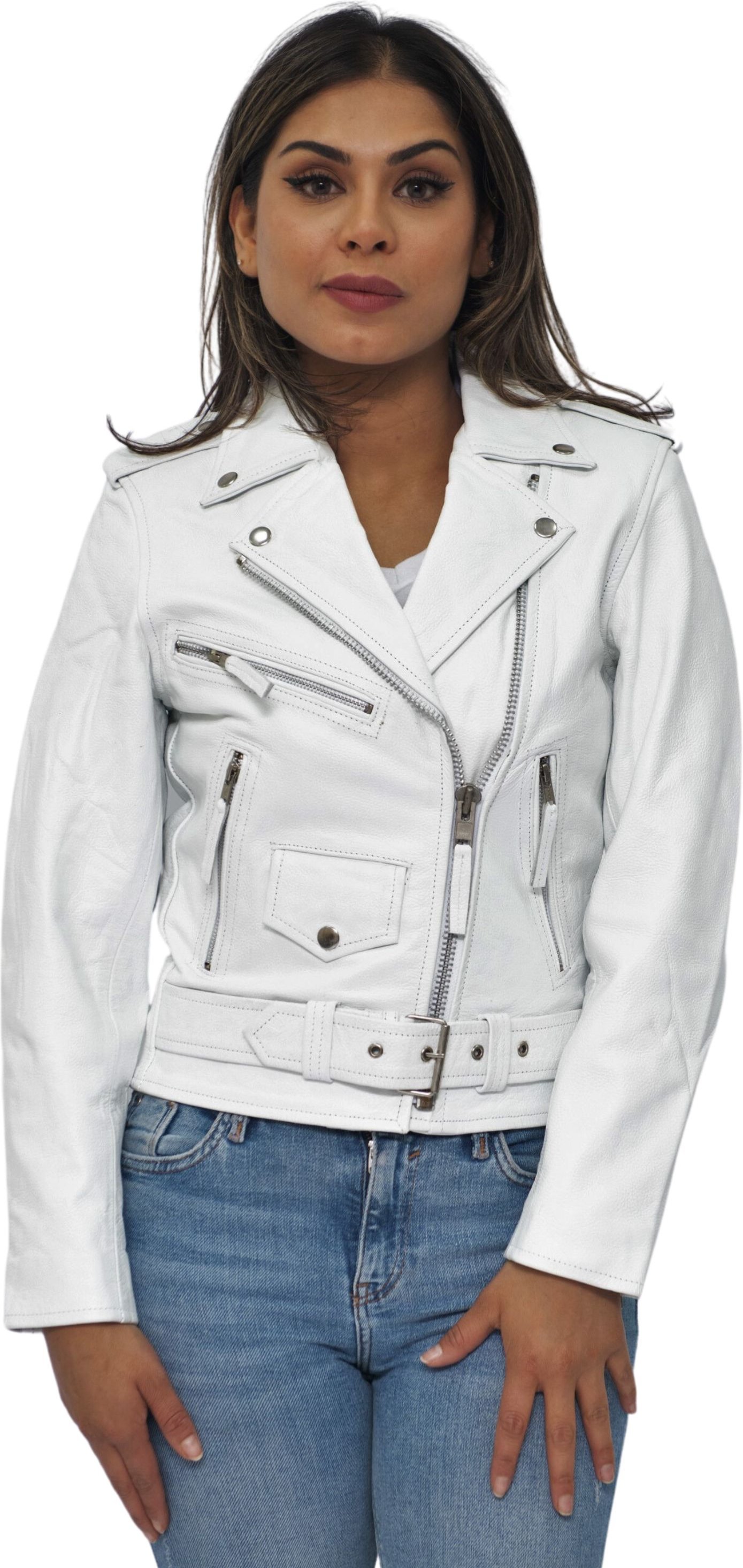 Damen-Bikerjacke aus Brando-Leder aus Rindsleder – Murcia