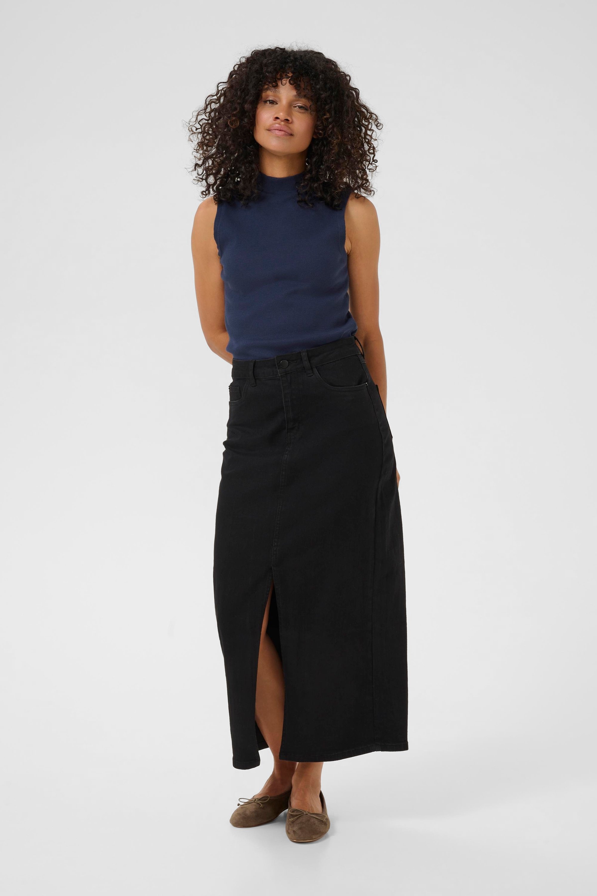 Ärmellose Bluse KAcarla Slim fit dark blue