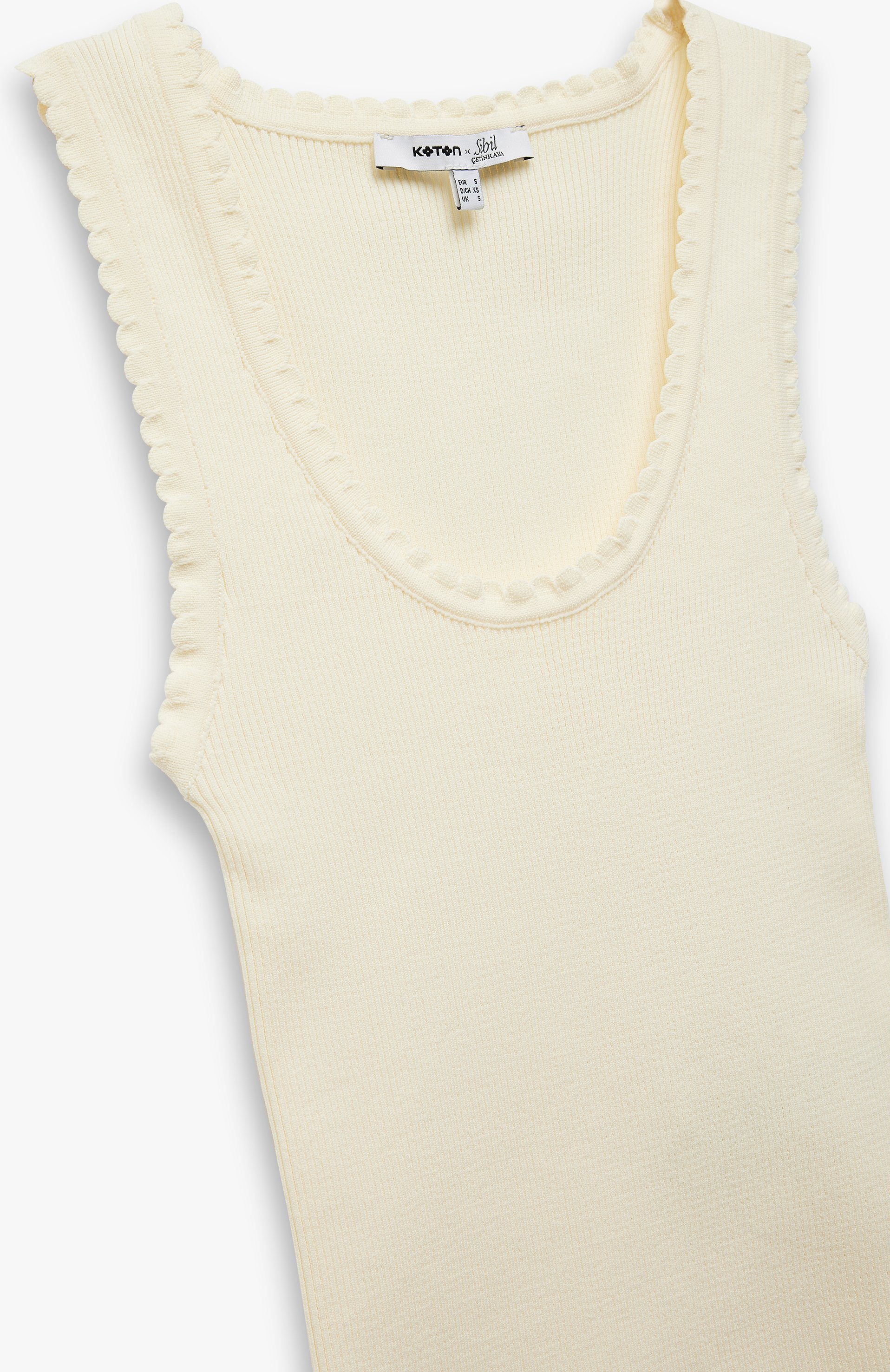 Koton Tanktop Rundhalsausschnitt Mit Trägern Tanktop