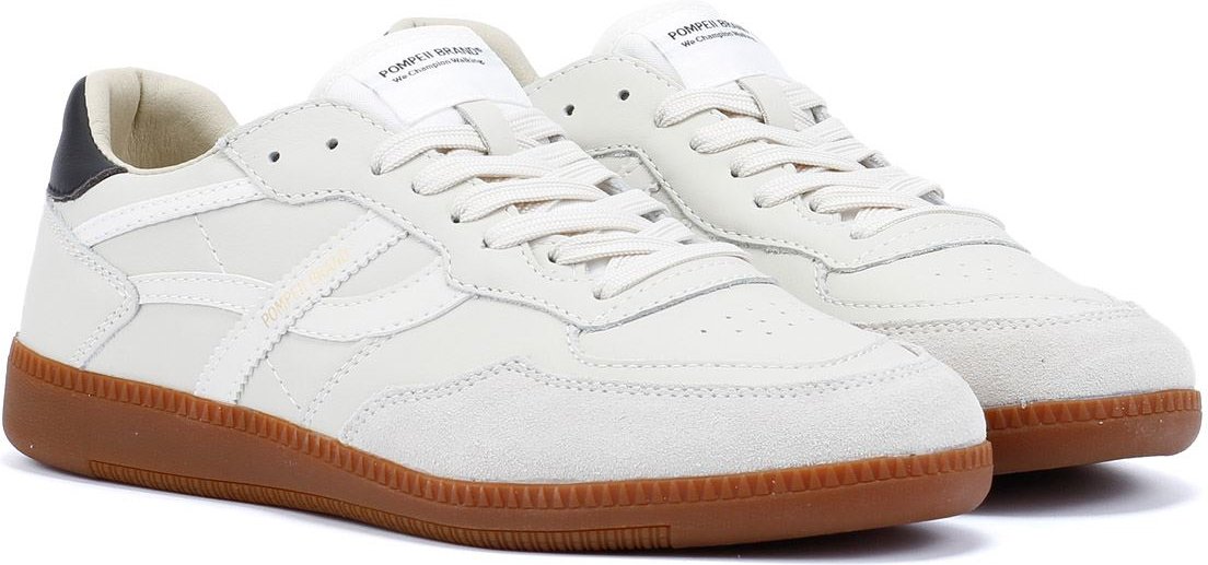 Thumbnail - Pompeii Elan Sala Leder Herren Weiße Sneakers