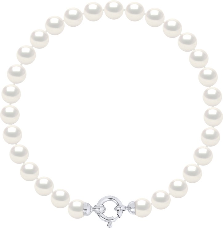 DIADEMA - Armband - Echte Süßwasserperlen - Weißgold