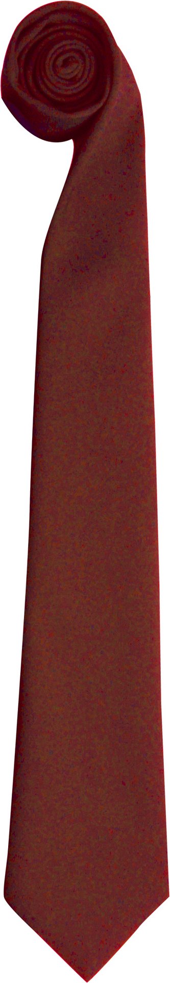 Premier Krawatte - Einfarbige Arbeitskrawatte für Männer (2er-Pack) (Burgund)