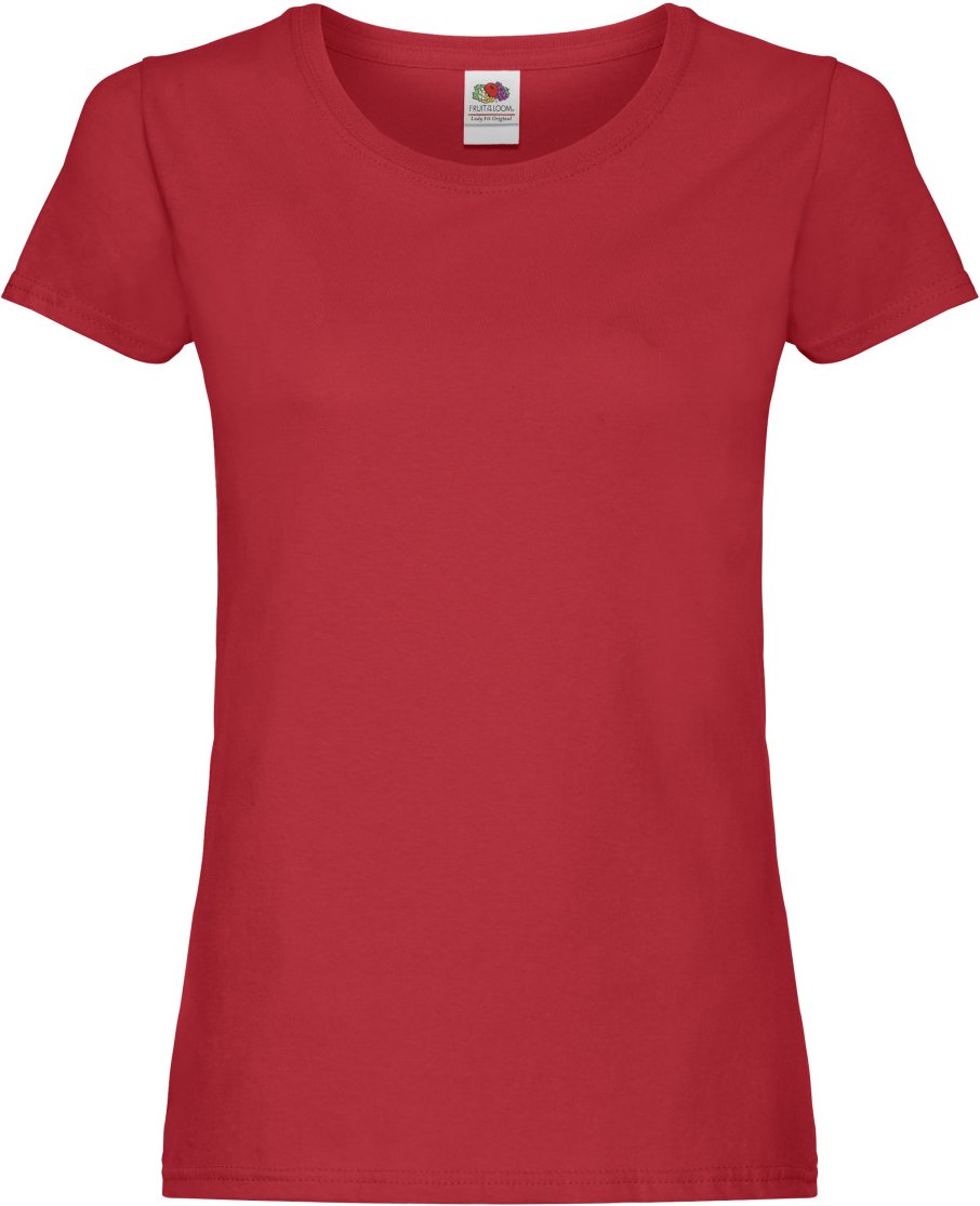 Fruit of the Loom - T-Shirt für Damen (Rot)