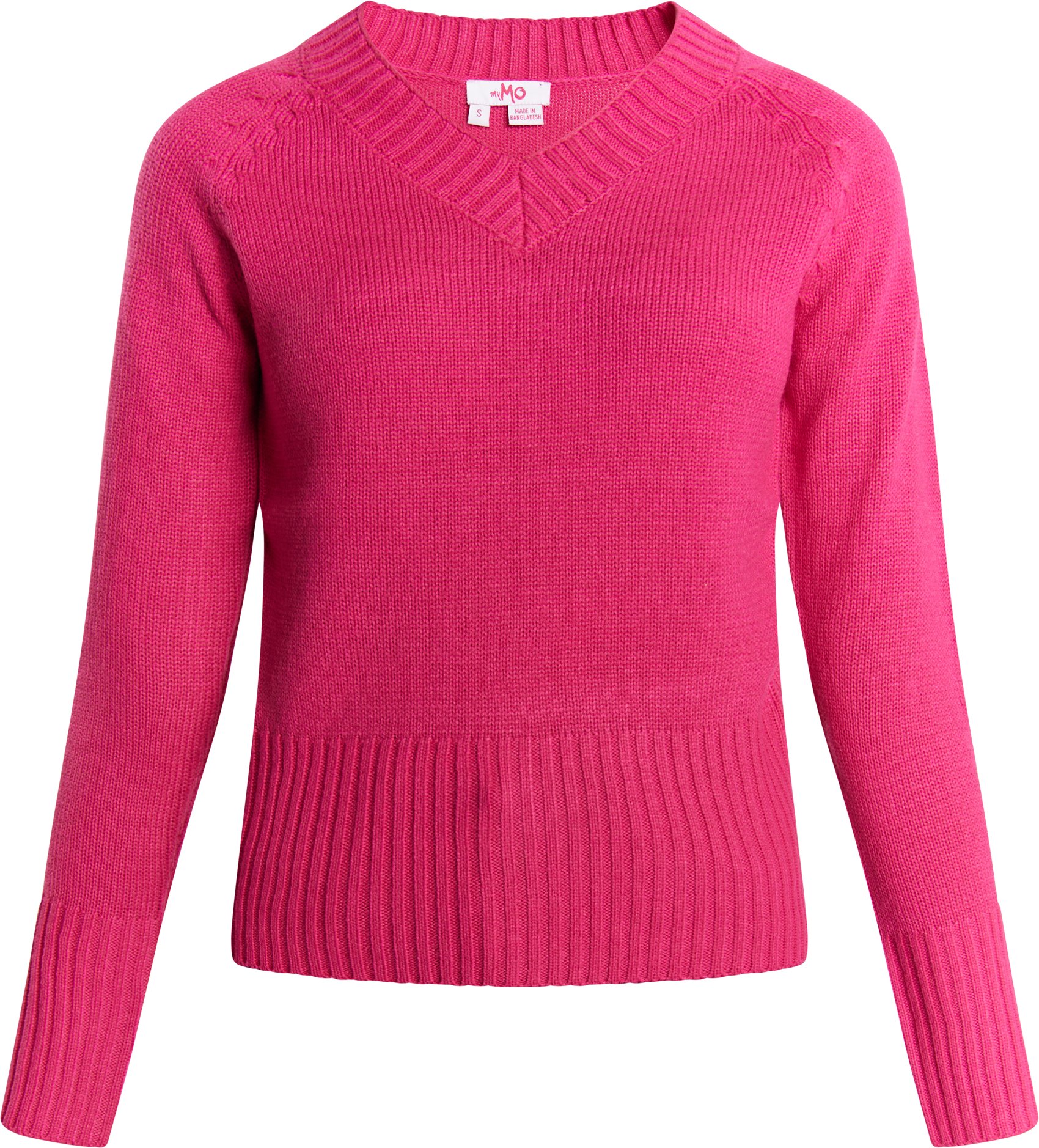 Mymo Strickpullover Damen Rosa