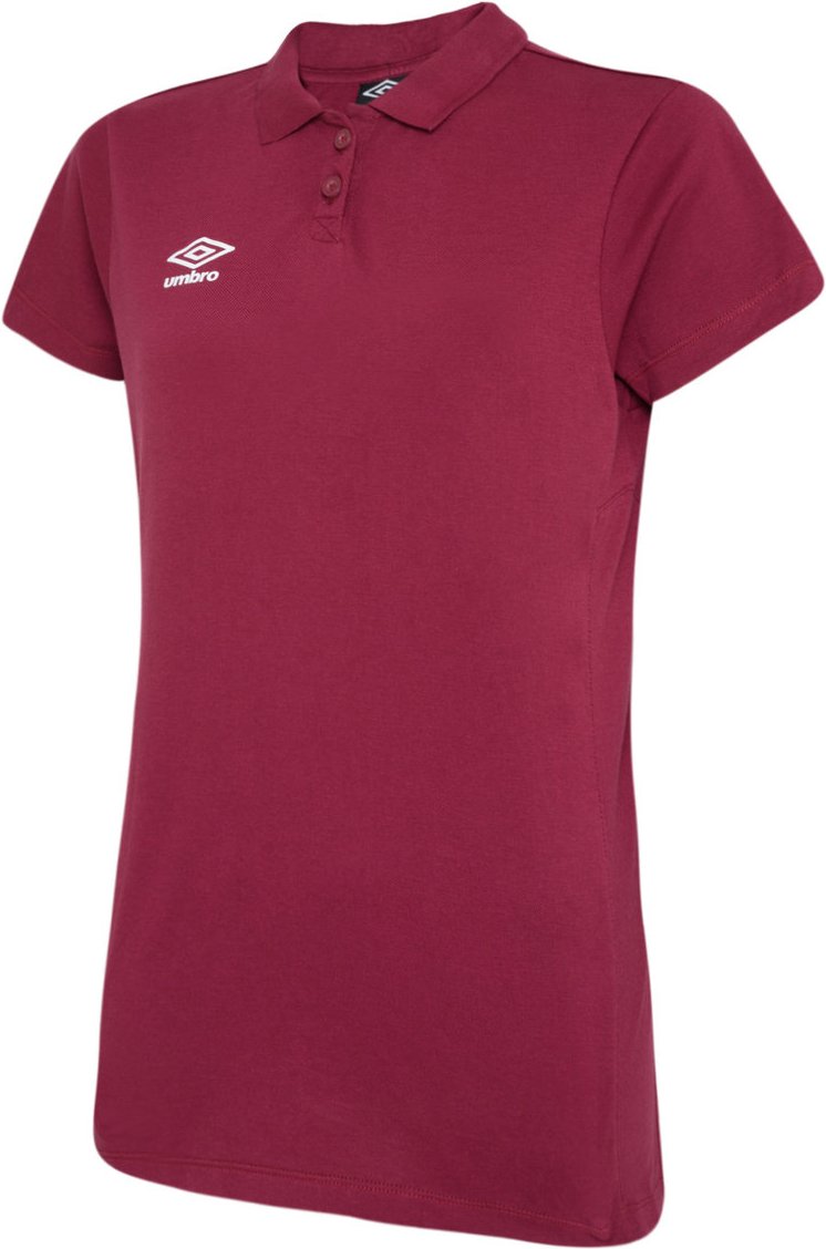 Umbro Womens/Ladies Club Essential Polo Shirt (New Claret/Weiß)