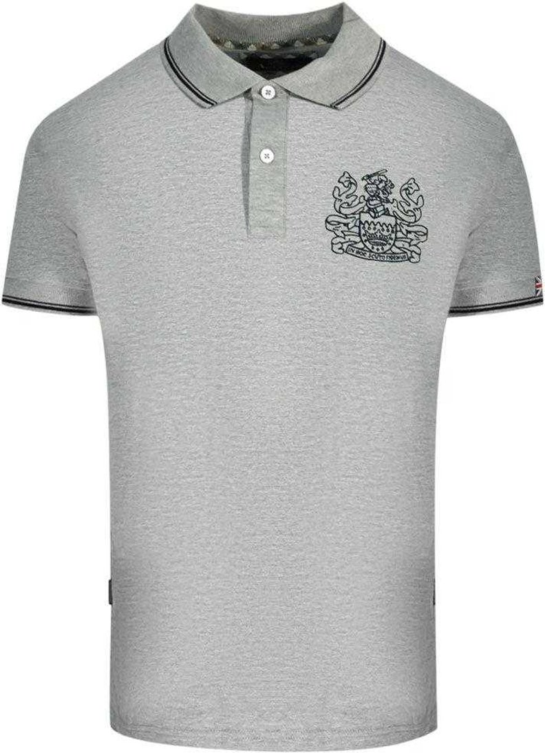 Aquascutum Unisex Erwachsenen Aldis Tipped Polo-Shirt (Grau)
