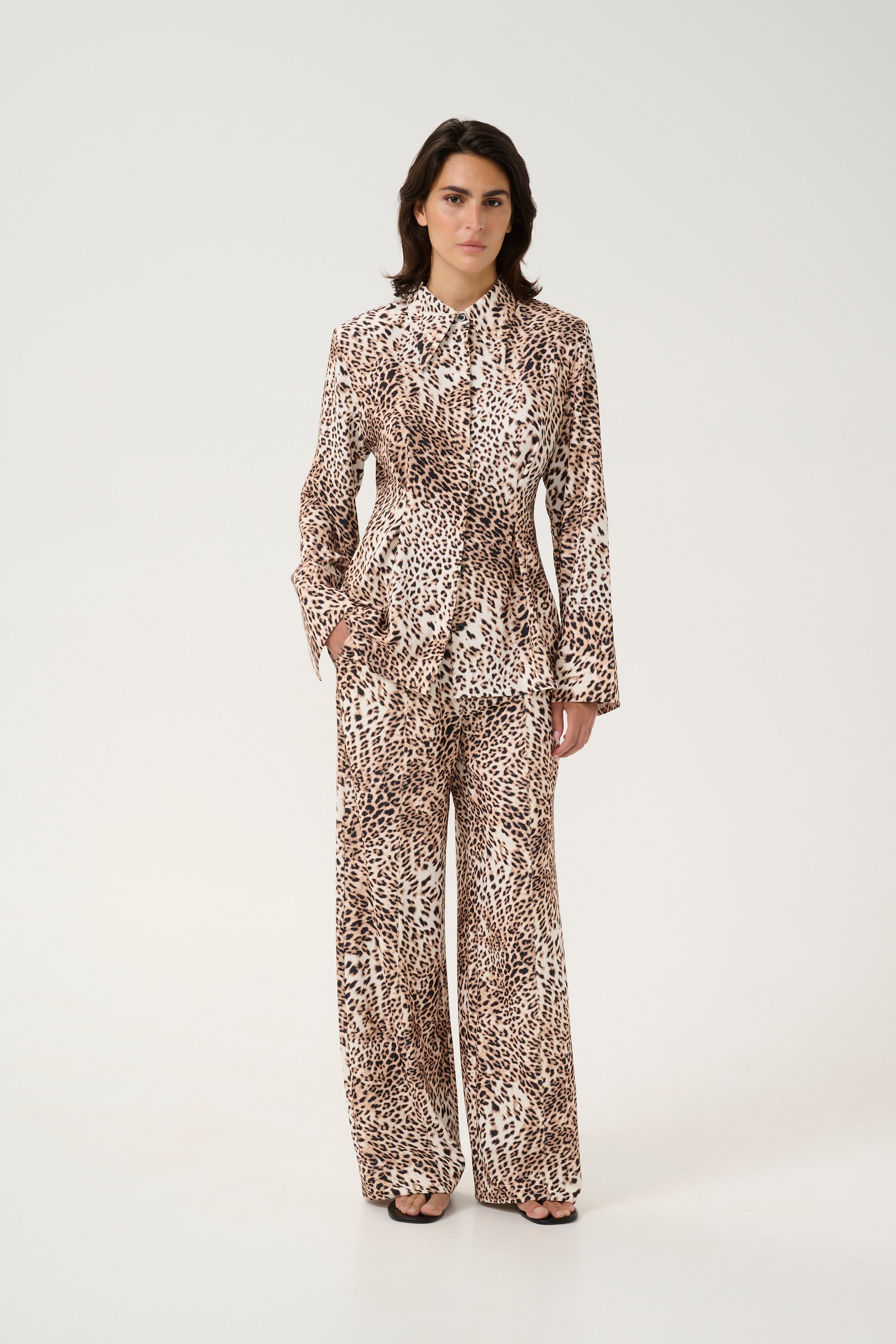 Langarm-Hemd Regular fit leopard