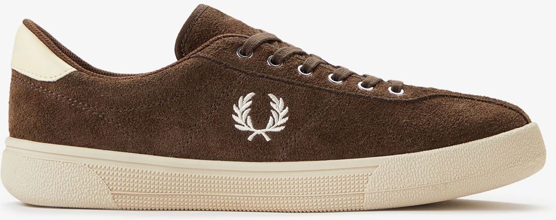Fred Perry Tennisschuh Wildleder Herren Tobacco/Eiscreme Sneaker