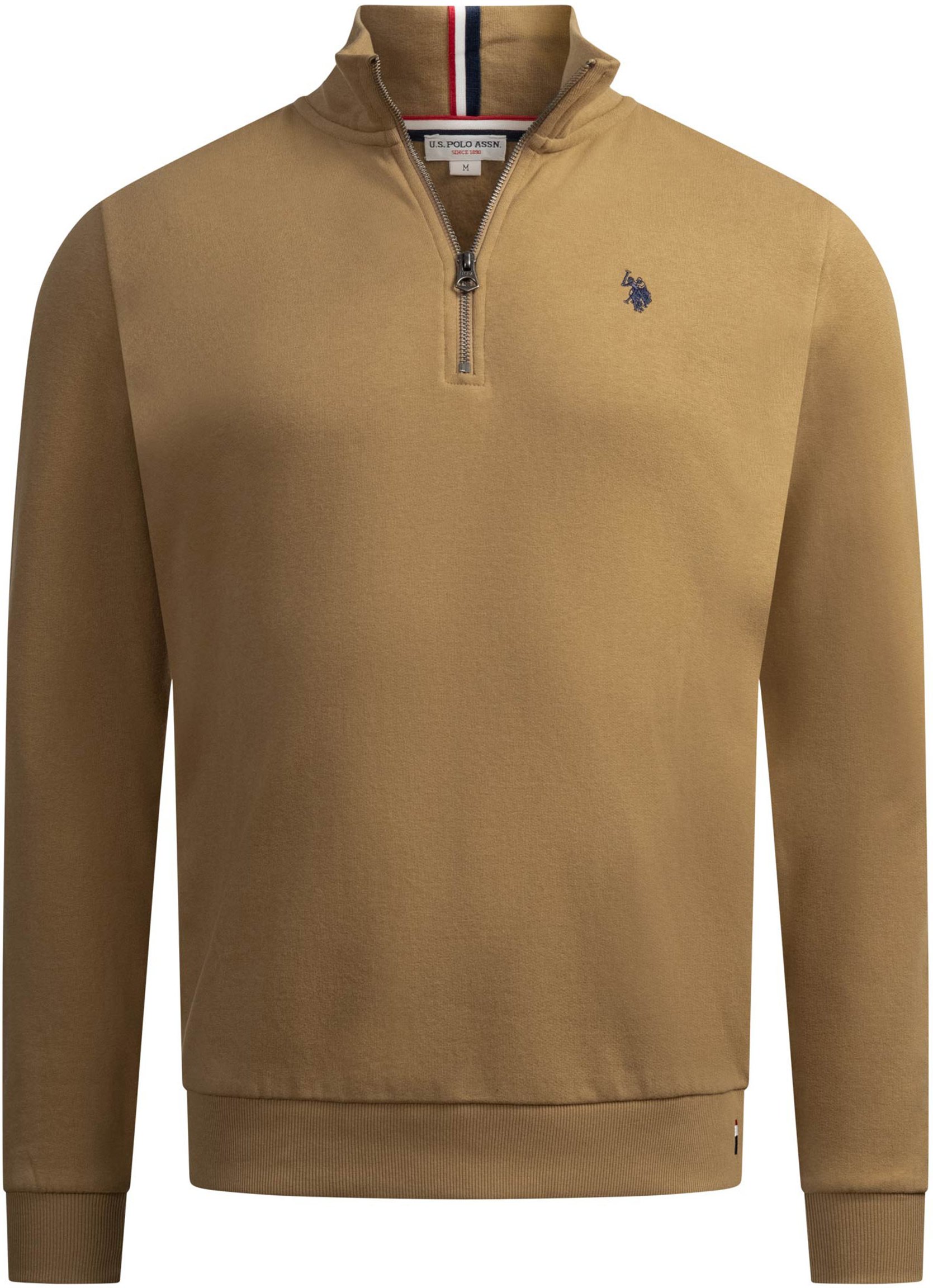 U.S. POLO ASSN. Herren Half-Zip Pullover USNiico aus Baumwollmix